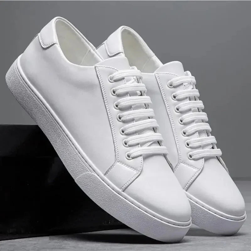 SNEAKERS EN CUIR FAIT MAIN